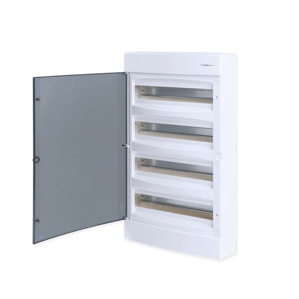 Πίνακας Εξωτερικός IP40 με Διάφανη πόρτα 4 Σειρών 72 Θέσεων ACA – 282N4X18C