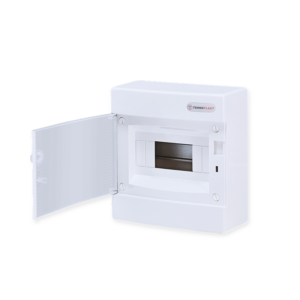 Επίτοιχος Πλαστικός Ηλεκ. Πίανκας 8 Θέσεων 1 Σειράς με Λευκή Πόρτα ACA – 282N8CW