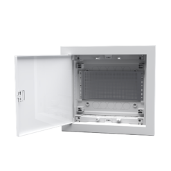 FLUSH MOUNTING ENCLOSURE FOR IT EQUIPMENT – 1 ROW, WHITE DOOR IP30 IN63A 317x346x87,5mm ACA – 282U12FSWIT