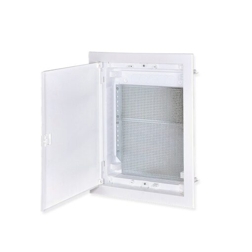 FLUSH MOUNTING ENCLOSURE FOR IT EQUIPMENT – 2 ROWS, WHITE DOOR IP30 IN63A 442X346X92mm ACA – 282U24FSWIT