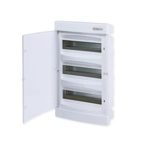 Χωνευτός Πίνακας Πλαστικός 36 Θέσεων 3 Σειρών με Λευκή Πλαστική Πόρτα IP40 ACA – 282U36CW