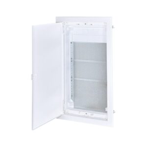 FLUSH MOUNTING ENCLOSURE FOR IT EQUIPMENT – 3 ROWS, WHITE DOOR IP30 IN63A 592X346X92mm ACA – 282U36FSWIT