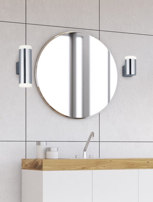 Φωτιστικό Τοίχου Trio Lighting LED 4W  Χρώμιο Πλαστικό 340lm 3000K IP44 283110206