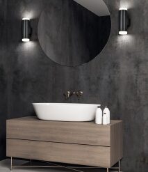 Φωτιστικό Τοίχου Trio Lighting  LED 4W Μαύρο Ματ Πλαστικό 340lm IP44 3000K – 283110232