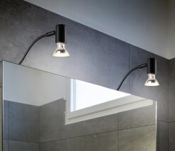 Φωτιστικό Τοίχου Trio Lighting GU10   Μαύρο Ματ Μεταλλικό  IP44  – 283400132