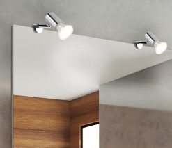 Φωτιστικό Τοίχου Trio Lighting GU10   Χρώμιο Μεταλλικό  IP44  – 283500106