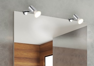 Φωτιστικό Τοίχου Trio Lighting GU10   Χρώμιο Μεταλλικό  IP44  – 283500106