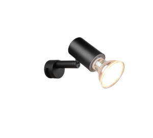 Φωτιστικό Τοίχου Trio Lighting GU10   Μαύρο Ματ Μεταλλικό  IP44  – 283500132