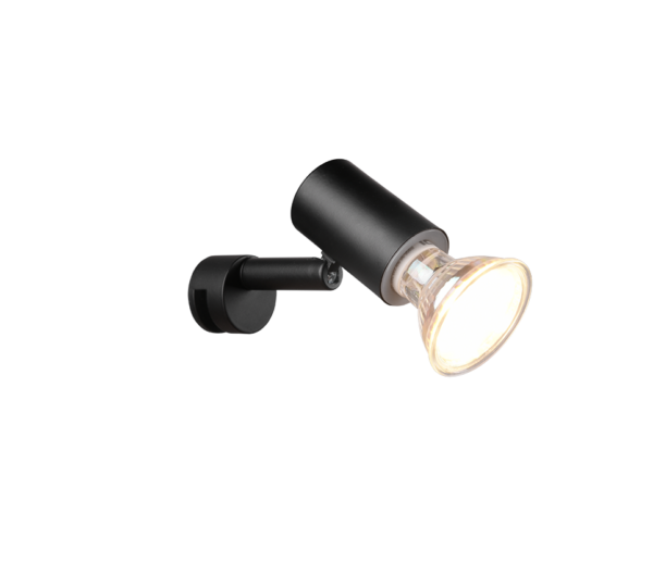 Φωτιστικό Τοίχου Trio Lighting GU10   Μαύρο Ματ Μεταλλικό  IP44  – 283500132