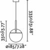 ΚΡΕΜΑΣΤΟ ΦΩΤΙΣΤΙΚΟ MINE SPACE ΓΚΡΙ 2L                     FARO – 28376-2L
