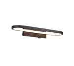 Φωτιστικό Τοίχου Trio Lighting GIANNI  LED, 17W · 1700lm, 3000K Μαύρο Ματ Μεταλλικό IP44 – 283770132