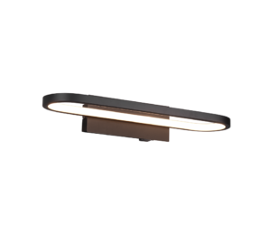 Φωτιστικό Τοίχου Trio Lighting GIANNI  LED, 17W · 1700lm, 3000K Μαύρο Ματ Μεταλλικό IP44 – 283770132