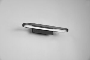 Φωτιστικό Τοίχου Trio Lighting GIANNI  LED, 17W · 1700lm, 3000K Μαύρο Ματ Μεταλλικό IP44 – 283770132