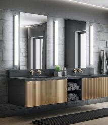 Φωτιστικό Τοίχου Trio Lighting  LED 20W Χρώμιο Μεταλλικό 2300lm IP44 3000K – 283811206