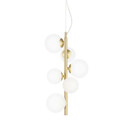 IDEAL LUX Κρεμαστό Φωτιστικό PERLAGE 6xG9 Χρυσού Χρώματος – 283821