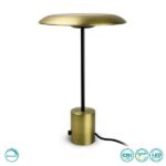 ΕΠΙΤΡΑΠΕΖΙΟ ΦΩΤΙΣΤΙΚΟ HOSHI LED 12W 3000K ΧΡΥΣΟ-ΜΑΥΡΟ FARO – 28387