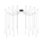IDEAL LUX Κρεμαστό Φωτιστικό LUCCIOLA LED 16W 3000K Μαύρου Χρώματος – 284002