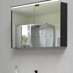 Φωτιστικό Τοίχου Trio Lighting  LED 11,5W Μαύρο Ματ Πλαστικό 1200lm IP44 3000K – 284116032