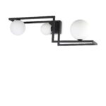 IDEAL LUX Φωτιστικό Οροφής ANGOLO 3xG9 Μαύρου Χρώματος – 284286