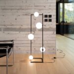 IDEAL LUX Φωτιστικό Δαπέδου ANGOLO 5xG9 Μαύρου Χρώματος – 284309