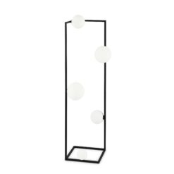 IDEAL LUX Φωτιστικό Δαπέδου ANGOLO 5xG9 Μαύρου Χρώματος – 284309