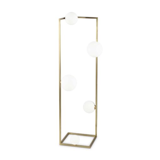 IDEAL LUX Φωτιστικό Δαπέδου ANGOLO 5xG9 Χρυσού Χρώματος – 284354