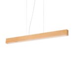 IDEAL LUX Κρεμαστό Φωτιστικό CRAFT LED 36W 3000K Χρώματος Ξύλου – 284460