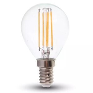 LED Λάμπα E14 P45 6W Filament V-TAC 300° 600lm Θερμό 3000K – 2845
