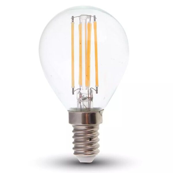 LED Λάμπα E14 P45 6W Filament V-TAC 300° 600lm Θερμό 3000K – 2845