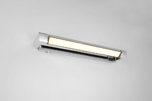 Φωτιστικό Μπάνιου Καθέφτη Περιστρεφόμενο Fabrizio LED 9W 1000lm CCT Dimmable Νικελ IP44 Trio Lighting – 284770106