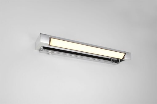 Φωτιστικό Μπάνιου Καθέφτη Περιστρεφόμενο Fabrizio LED 9W 1000lm CCT Dimmable Νικελ IP44 Trio Lighting – 284770106