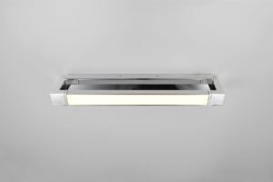 Φωτιστικό Μπάνιου Καθέφτη Περιστρεφόμενο Fabrizio LED 9W 1000lm CCT Dimmable Νικελ IP44 Trio Lighting – 284770106