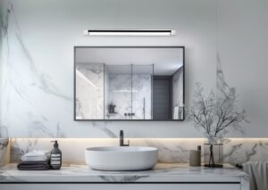 Φωτιστικό Μπάνιου Καθέφτη Περιστρεφόμενο Fabrizio LED 15.5W 1700lm CCT Dimmable Νικελ IP44 Trio Lighting – 284779106