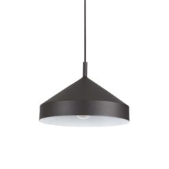 IDEAL LUX Κρεμαστό Φωτιστικό YURTA 1xE27 Μαύρου Χρώματος – 285139