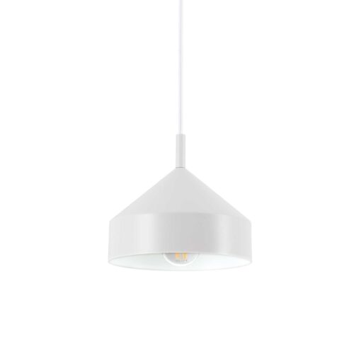 IDEAL LUX  Κρεμαστό Φωτιστικό YURTA 1xE27 Λευκού Χρώματος – 285146