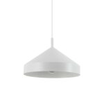 IDEAL LUX Κρεμαστό Φωτιστικό YURTA 1xE27 Λευκού Χρώματος – 285153