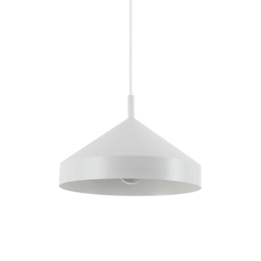 IDEAL LUX Κρεμαστό Φωτιστικό YURTA 1xE27 Λευκού Χρώματος – 285153