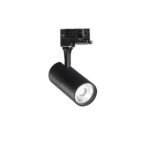 IDEAL LUX Φωτιστικό Σποτ Τριφασικής Ράγας 4 Καλωδίων FOX 15W 3000K Μαύρου Χρώματος – 285375