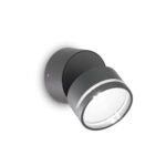 IDEAL LUX Επιτοίχιο Φωτιστικό Βεράντας OMEGA LED 7W 3000K Ανθρακί Χρώματος IP54 – 285450