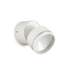 IDEAL LUX Φωτιστικό Τοίχου Βεράντας OMEGA LED 7W 3000K IP54 Λευκού Χρώματος – 285474