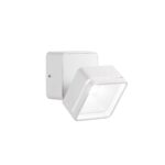 IDEAL LUX Φωτιστικό Τοίχου Βεράντας OMEGA LED 7W 4000K IP54 Λευκού Χρώματος – 285528