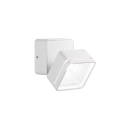 IDEAL LUX Φωτιστικό Τοίχου Βεράντας OMEGA LED 7W 4000K IP54 Λευκού Χρώματος – 285528