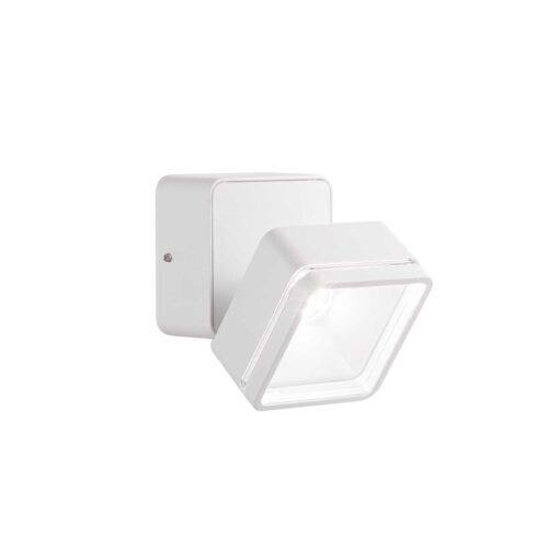 IDEAL LUX Φωτιστικό Τοίχου Βεράντας OMEGA LED 7W 4000K IP54 Λευκού Χρώματος – 285528