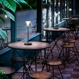 IDEAL LUX Επιτραπέζιο Φωτιστικό LOLITA LED 7W 3000K IP54 Επαναφορτιζόμενο Γκρι Χρώματος – 286730