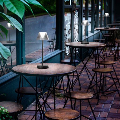 IDEAL LUX Επιτραπέζιο Φωτιστικό LOLITA LED 7W 3000K IP54 Επαναφορτιζόμενο Γκρι Χρώματος – 286730