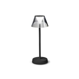 IDEAL LUX Επιτραπέζιο Φωτιστικό LOLITA LED 7W 3000K Επαναφορτιζόμενο Μαύρου Χρώματος – 286716