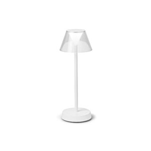 IDEAL LUX Επιτραπέζιο Φωτιστικό LOLITA LED 7W 3000K Επαναφορτιζόμενο Λευκού Χρώματος – 286723