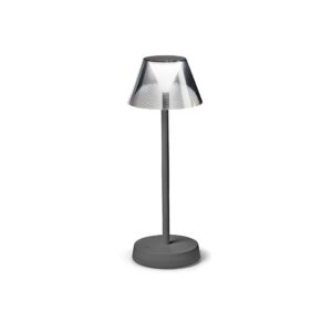 IDEAL LUX Επιτραπέζιο Φωτιστικό LOLITA LED 7W 3000K IP54 Επαναφορτιζόμενο Γκρι Χρώματος – 286730