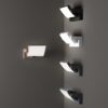 IDEAL LUX Επιτοίχιος Προβολέας SWIPE AP LED 20.5W 3000K IP54 Γκρι Χρώματος – 326863