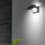 IDEAL LUX Επιτοίχιο Φωτιστικό Βεράντας SWIPE LED 20.5W 3000K IP54 Χρώματος Ανθρακί – 287683